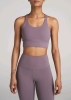 New: Sz L - American Tall Women's Balance CrissCross Tall Sports Bra in Smoked Mauve