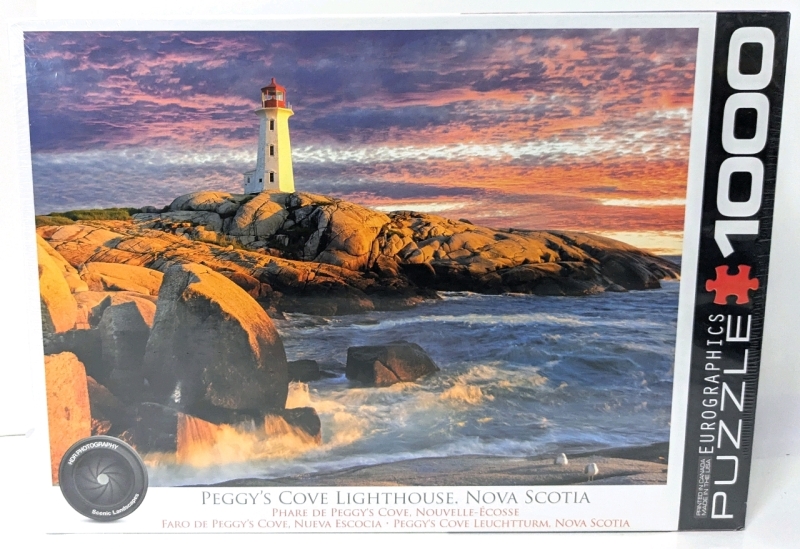 New Eurographics Peggy's Cove Lighthouse, Nova Scotia 1000-Pueve Puzzle | Competed Size: 19¼" x 26⅝"