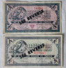 1958 & 1962 Canadian Tire Overprint " See Reverse " Courtesy Corners Lubrication Lube Chit . 1958 - 25 Cent and 1962 - 5 Cent