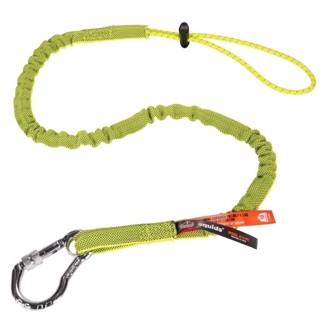 New - Ergodyne Squids #3100 Tool Lanyard with Single Carabiner and Adjustable Loop End , 10lbs / 4.5kg