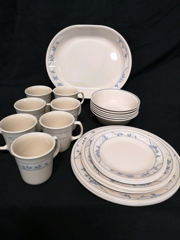 26 Corelle Dishes - Platter, Plates, Cups & Bowls