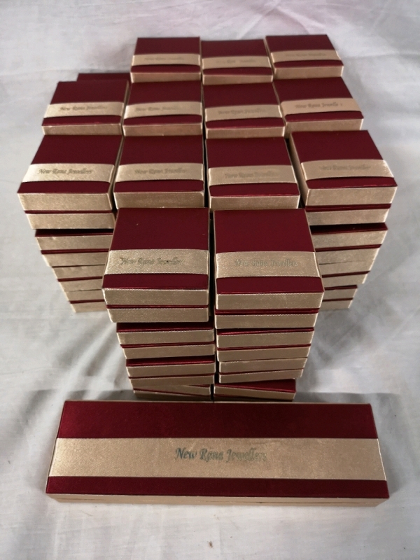 56 New Jewelry Boxes - Logo Present - 3" Long by 2.5" Wide