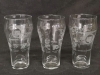 3 Coca Cola NHL Glasses - 6.25" Tall - 2