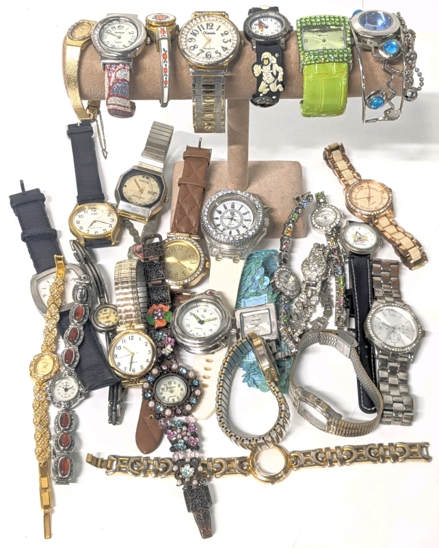 Assorted Watches for Repair + Wear incl Watch / Bracelet Stand | Brands incl Ecosse, Casio, Delta Bingo +