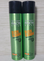 New - Two (2) Garnier Fructis Style Sleek & Shine Hairspray , Frizz Protection #4 Ultra Strong Hold . 8.25oz. (234g) Aerosol Cans