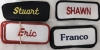 45 New - Assorted Name Patches - Embroidered & Printed. Some Duplicates - 3