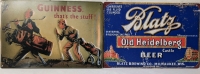 New 2 Metal Signs Blats Old Heidelberg Beer & Guiness Signs 12" x 8"