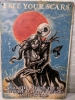 Nightmare Before Christmas Jack Skellington and Sally Tin Metal Sign 8" x 5.5"