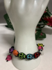 Glowing Skull Woven Drawstring Beaded Neon Skull Bracelet - 2