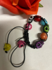 Glowing Skull Woven Drawstring Beaded Neon Skull Bracelet - 4