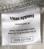 New VITAE APPAREL Balanced Quarter-Zip Sweater Cloud Grey Size Medium - 7