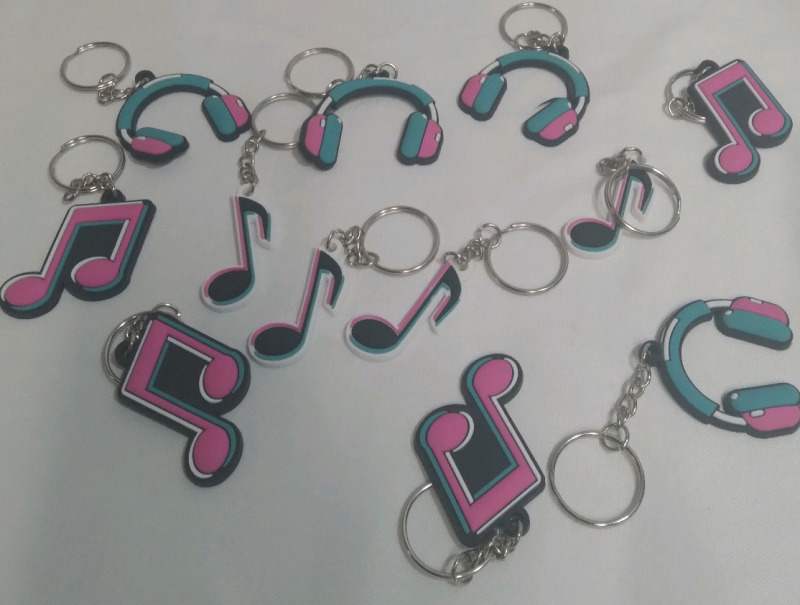 New 2" Music/Tiktok Keychains