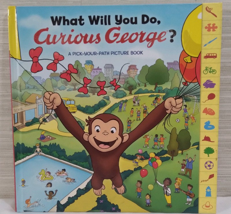 New Curious George Children pick your path picture book