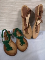 2 New Women's Sandals size 38 & 10.5" Long