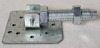 New - Eight (8) 4 3/4" Galvanized Rotary Screw Jack w/3.5"×3.5" Base Plate - 4