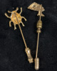 Nefertiti and Scarab Beetle Pins - 5