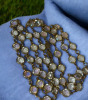 Austrian Crystal Bezel Set Necklace & Green Tiered Floer Cab necklace - 5