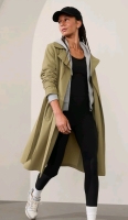 New Women's sz XL Athleta Stellar Trench Coat - Retails $349