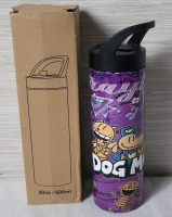 New - DOG MAN 20oz. Tumbler / Traveler with Braylee along top