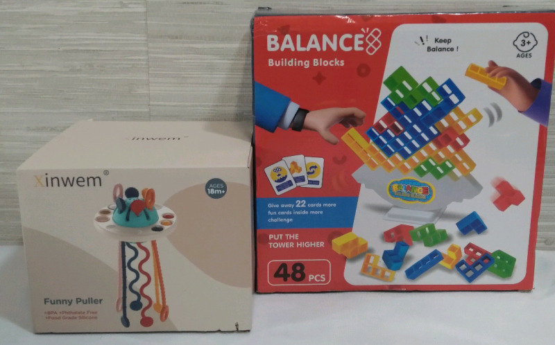 New Xinwem Funny Puller and Balance Building Blocks Games