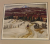 New Framed Group of Seven "Road to Chicoutimi" Print by A.Y. Jackson Signed & # 228/1917 - 5