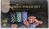 New Playwus 100 Piece Poker Set Pro Weight Chips 11.5g - 2