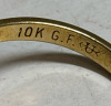 10K Gold Filled GF Cameo Ring Stamped - 3