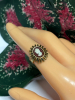 10K Gold Filled GF Cameo Ring Stamped - 4