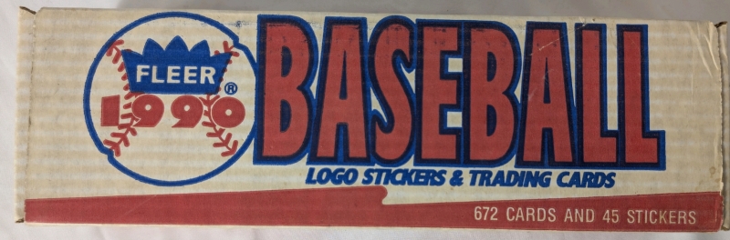 1990 Factory Sealed Fleer Baseball Logo Stickers & Trading Cards Complete Set Of 672 Cards And 45 Stickers