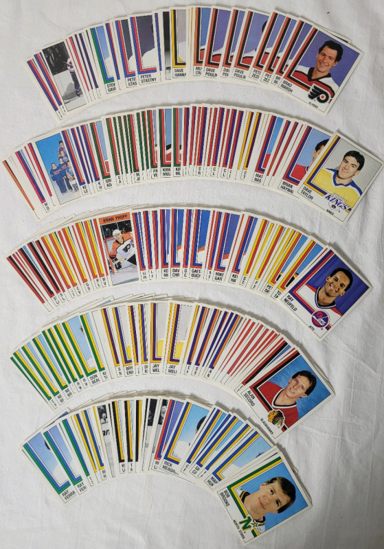 1987 Panini NHL Hockey Stickers Approximately 200 Stickers *Some Doubles*