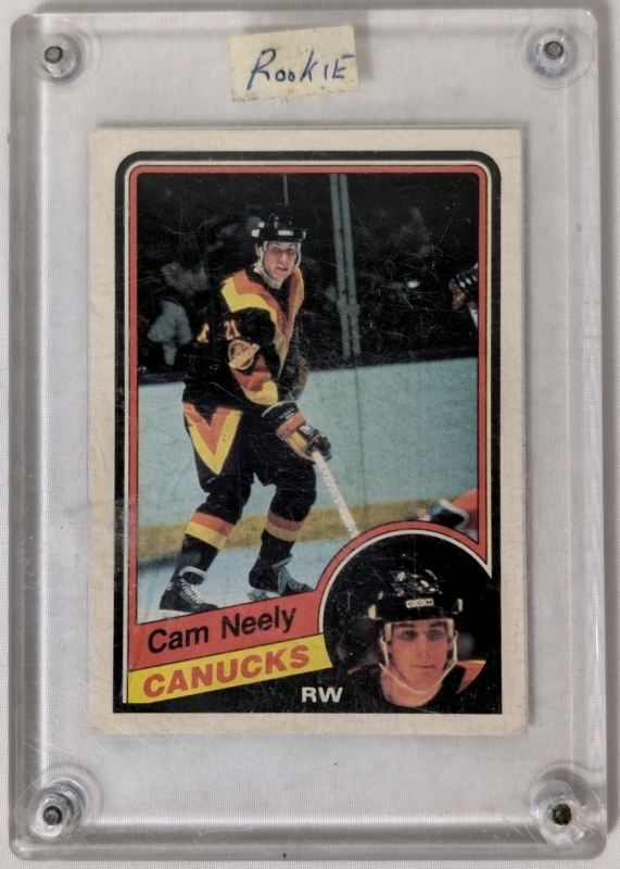 1984/85 NHL Hockey O-Pee-Chee Cam Neely Vancouver Canucks Rookie Card