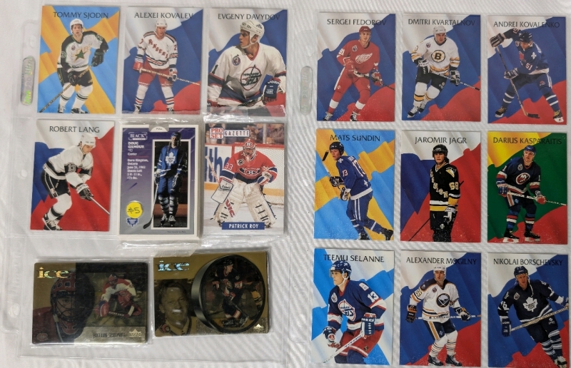 NHL Hockey Lot Of Trading Cards ParkHurst, Upper Deck Ice, Pro Set And Black's Photography Cards