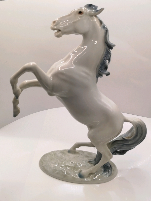 Rearing Horse Figure 11.75" Tall - Germany