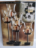 New 5-Piece San Miguel Candle Holder Set with Candles