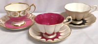 3 Lovely Royal Albert Teacups & Saucers