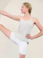 New | Womens Size: Extra Small | Colour: Light Grey Heather Rib | Athleta With Ease Strappy Rib Tank | * Retails For $55 *