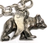 Fully Loaded Sterling Silver Charm Bracelet w 11 Charms incl Mickey Mouse, Articulated Hula Girl, Toronto City Hall + | 7" Long - 4