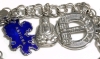 Fully Loaded Sterling Silver Charm Bracelet w 11 Charms incl Mickey Mouse, Articulated Hula Girl, Toronto City Hall + | 7" Long - 8