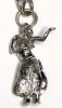 Fully Loaded Sterling Silver Charm Bracelet w 11 Charms incl Mickey Mouse, Articulated Hula Girl, Toronto City Hall + | 7" Long - 12