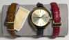 Michael Kors Ladies Slim Runway Champagne MK2606 Watch w 2 Additional Leather Bands, Hard Case & Paperwork | Retails for Over $300 New! - 2