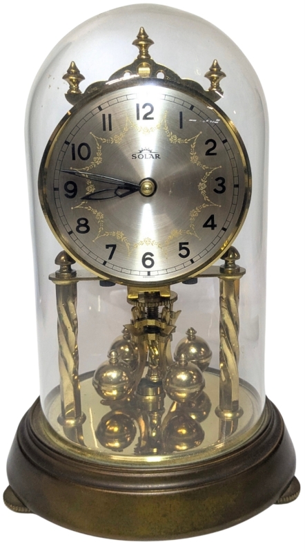 Vintage Solar Germany Anniversary Clock 68 FHS 921-001 (No Key) | 8.2" Tall