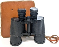 Vintage SCOPE 7×50 Binoculars Model No 3805 Amber Coated Optics | 376ft at 1000yds No T-38050484 | w Genuine Leather Case, Lens Covers, Strap | Made in Japan