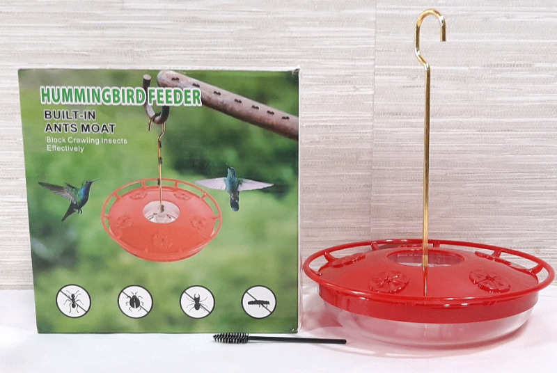 New Hangable Hummingbird Feeder, 7½" in Diameter