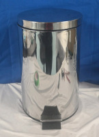 16" Tall Metal Trash Can