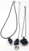 3 Wonderful Wire-Wrapped Local Stone Necklaces incl Carborundum! | Pendants up to 1.25", Necklaces up to 25" - 2