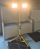 Globe | Workshop Halogen 1000 Watt Die-Cast Aluminum Work Light W/ Swivel Heads & Body | Model#60503 * Tested & Working * - 2