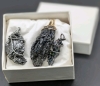 3 Gorgeous Hand Wire-Wrapped Stones Sourced Locally in Niagara | incl Rainbow Carborundum Silicon | From 1.25" to 2" - 7