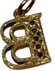 10K Yellow Gold Letter B Charm Pendant by RC - 3