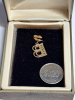 10K Yellow Gold Letter B Charm Pendant by RC - 4