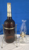 2 Pcs | 19" Tall Canadian Club Whisky Bottle W/ Metal Stand | & Glass kerosene Lamp W/ Wick - 2